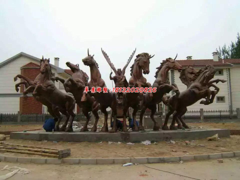 阿波羅戰(zhàn)車銅雕,廣場(chǎng)景觀雕塑