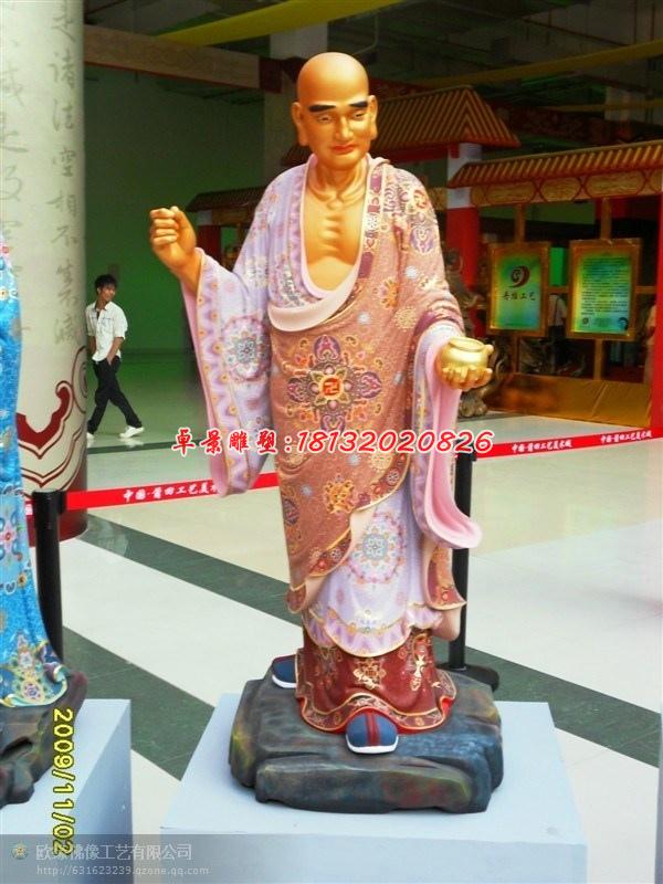 玻璃鋼羅漢雕塑,彩繪佛像雕塑
