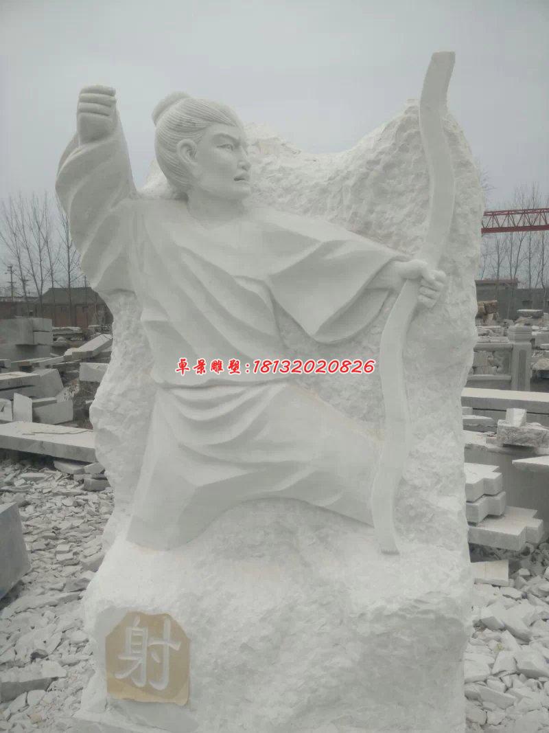 禮樂射御書數(shù)石雕,古代六藝石雕 (2)
