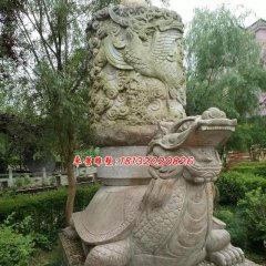 龍龜石雕，公園神獸石雕
