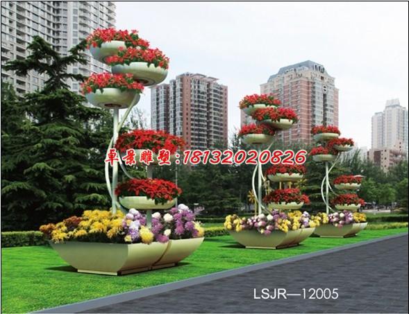 玻璃鋼花盆雕塑,玻璃鋼花架雕塑 (1)