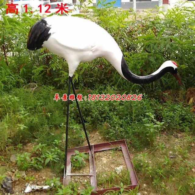 玻璃鋼丹頂鶴雕塑,玻璃鋼仙鶴雕塑 (2)