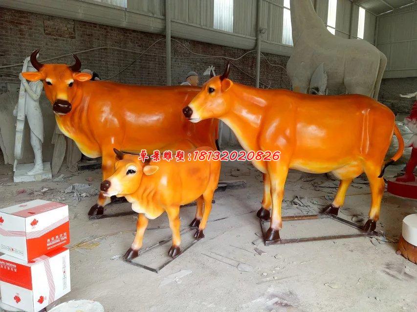 玻璃鋼牛雕塑,玻璃鋼動物雕塑 (2)