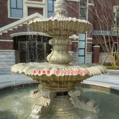 石雕噴水盆,歐式噴泉雕塑