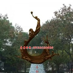 善動銅雕，廣場景觀銅雕