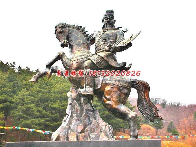 關公騎馬雕塑,廣場景觀銅雕