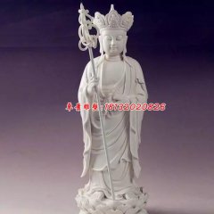 漢白玉佛像雕塑，地藏王菩薩石雕