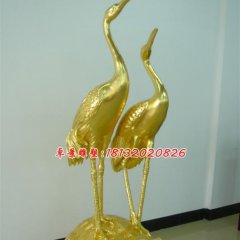 龜鶴延年銅雕，黃銅動物雕塑