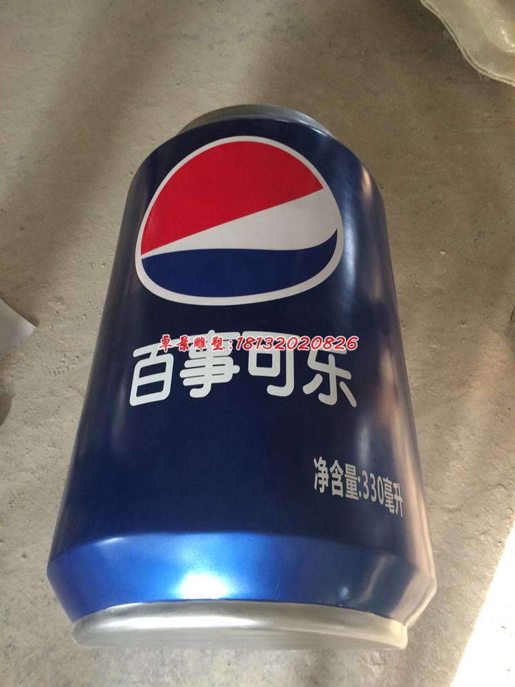 玻璃百事可樂瓶雕塑，玻璃鋼仿真雕塑 (1)