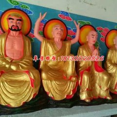 玻璃鋼羅漢雕塑，十八羅漢玻璃鋼雕塑