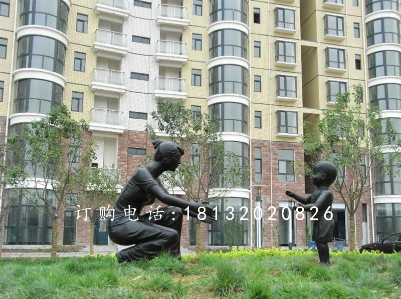 小區人物銅雕，小區銅雕
