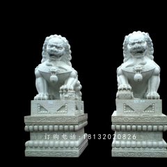 漢白玉石雕,石雕獅子雕塑
