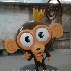 大嘴猴卡通雕塑，卡通大嘴猴雕塑