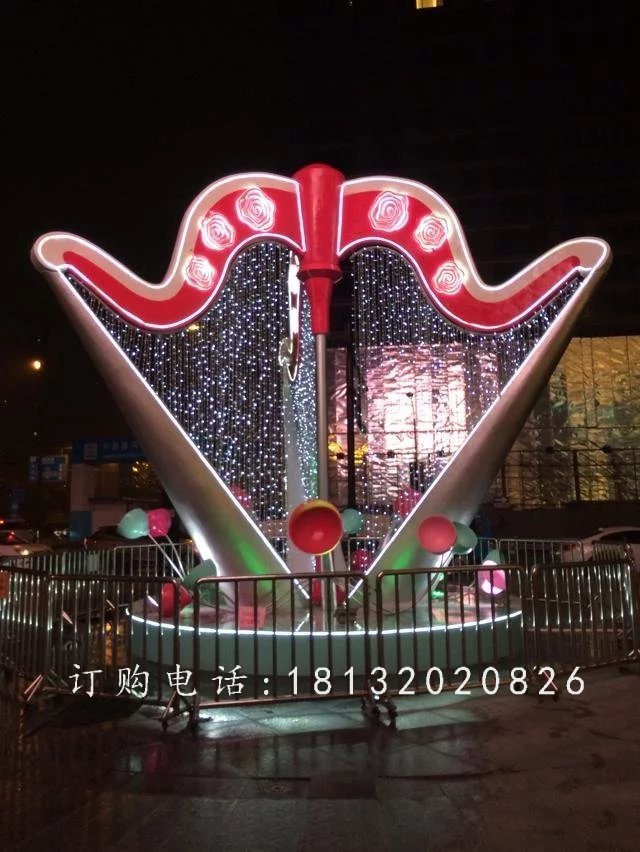 玻璃鋼樂器雕塑，景觀玻璃鋼雕塑 (2)