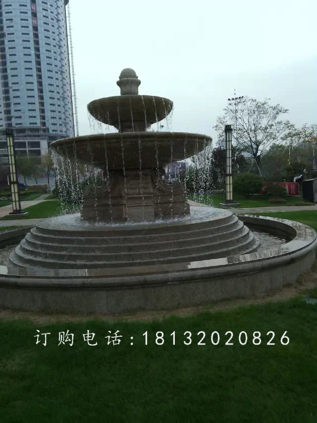 噴泉石雕，小區(qū)歐式石噴泉