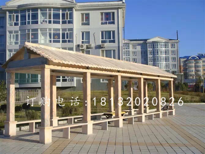 石雕走廊,小區石長廊雕塑