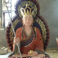 玻璃鋼地藏王菩薩，佛像雕塑