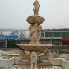 黃銹石噴泉雕塑,組合噴泉石雕