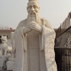 孔子石雕,大理石孔子,校園孔子石雕