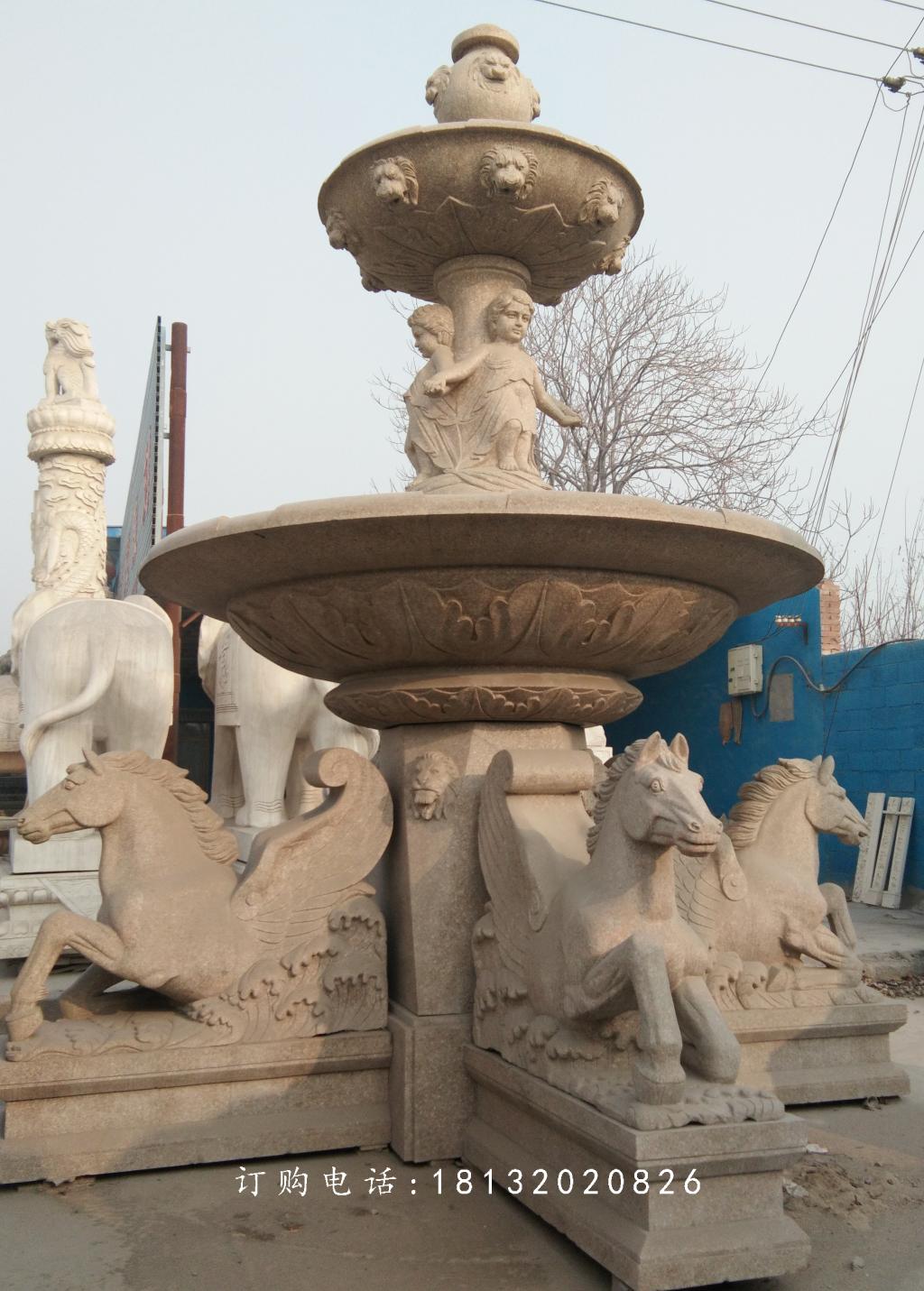 石雕噴泉,歐式噴泉,大理石噴泉