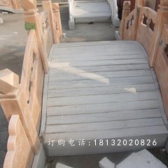 晚霞紅石拱橋雕塑,公園小橋石雕