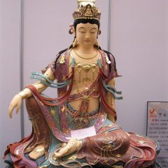 玻璃鋼觀音雕塑,坐式觀音菩薩雕塑