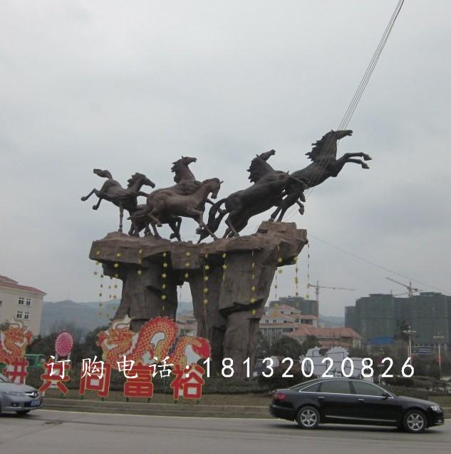 奔馬銅雕，廣場銅馬雕塑
