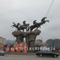 奔馬銅雕,廣場(chǎng)銅馬雕塑