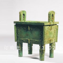 司母戊鼎銅雕,仿古青銅鼎