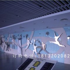 運動浮雕,校園不銹鋼浮雕
