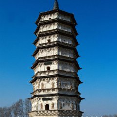 佛塔石雕，大理石佛塔雕塑