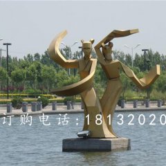 不銹鋼古代美女雕塑,抽象人物雕塑