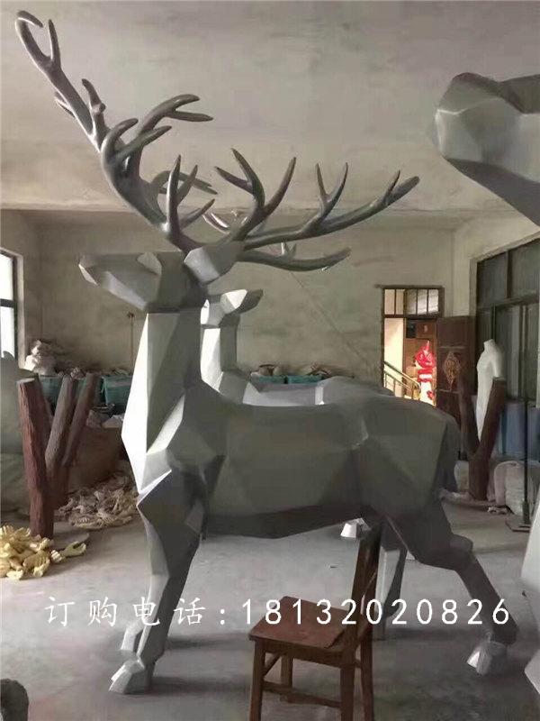 玻璃鋼馴鹿雕塑,玻璃鋼動物雕塑 (2)