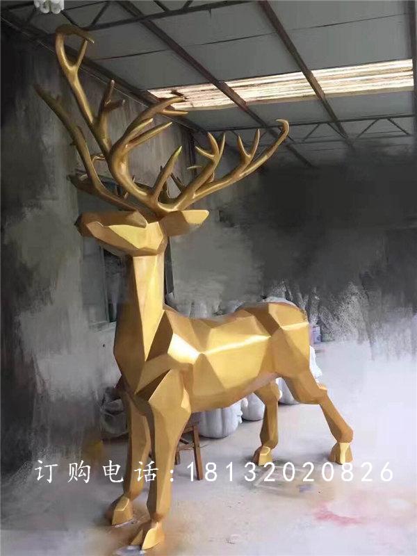 玻璃鋼馴鹿雕塑,玻璃鋼動物雕塑 (1)