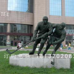 打高爾夫銅雕，廣場景觀銅雕