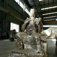 讀春秋關公雕塑,鑄銅人物雕塑