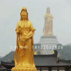觀音菩薩銅雕，大型佛像雕塑