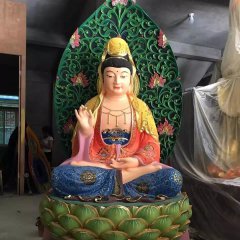 彩繪觀世音雕塑,玻璃鋼佛像