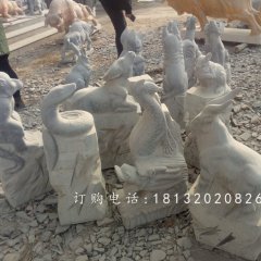 十二生肖動物石雕,仿古動物石雕