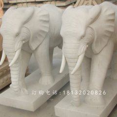 石雕大象，廣場大象石雕