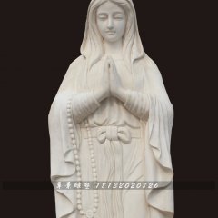 石雕圣母，漢白玉圣母雕塑
