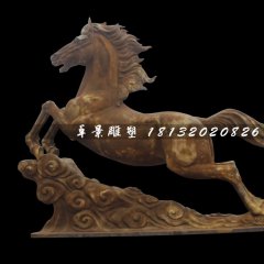銅雕馬,廣場馬踏祥云銅雕