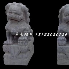 北京獅石雕,青石獅子
