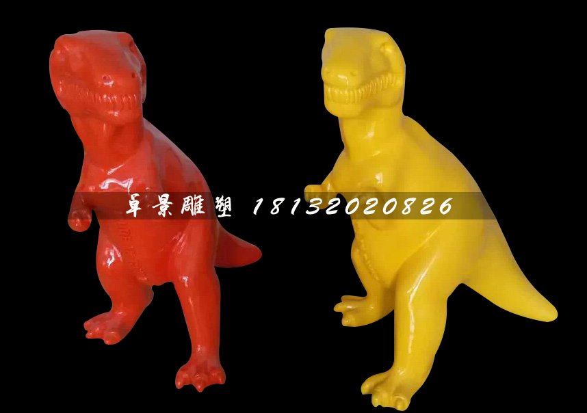 玻璃鋼小恐龍雕塑,卡通恐龍雕塑