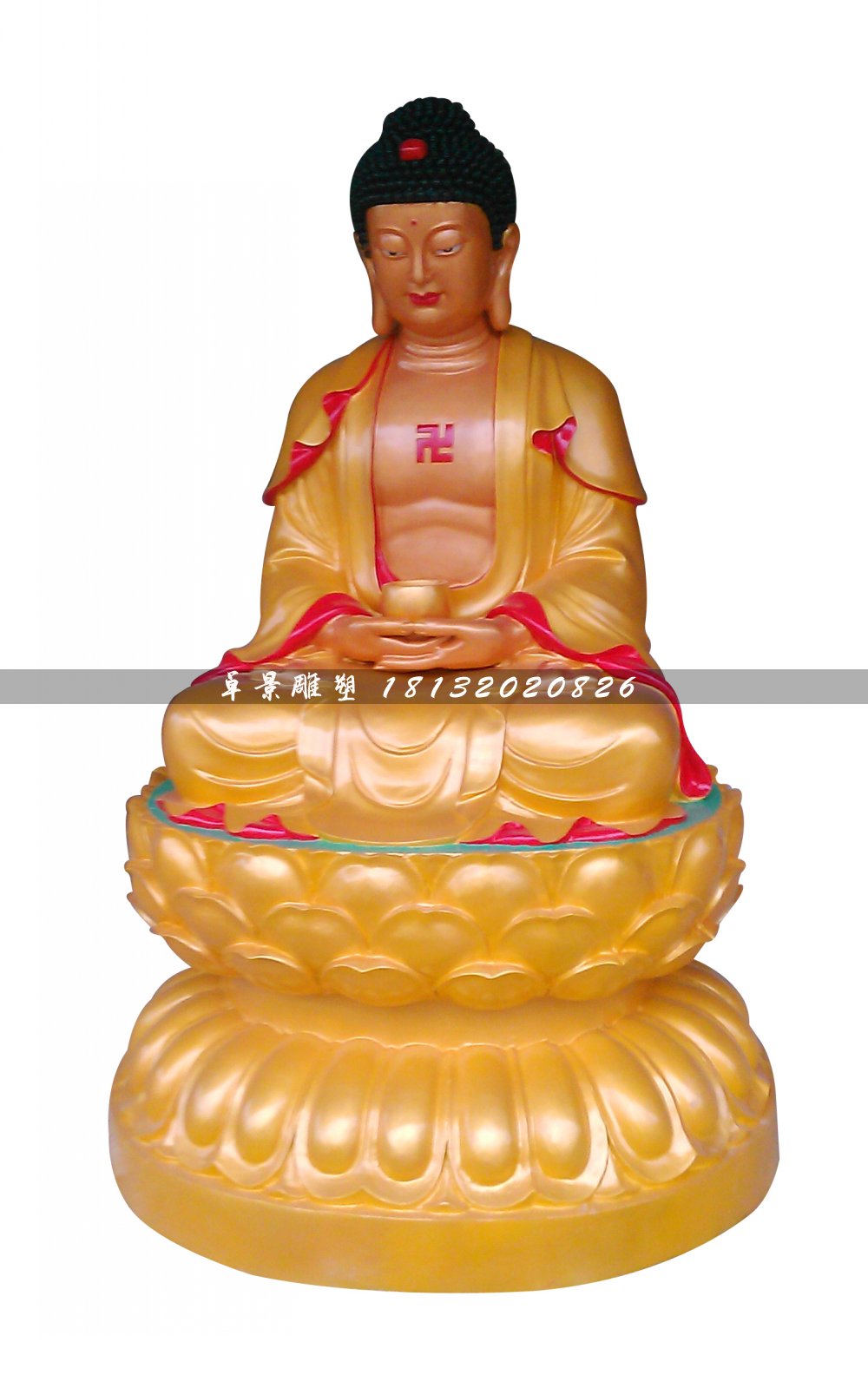 玻璃鋼佛像雕塑，如來佛雕塑