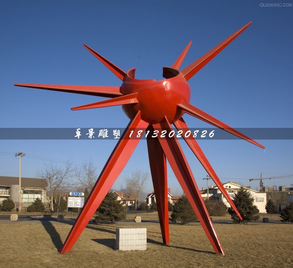 光芒雕塑,不銹鋼廣場(chǎng)雕塑