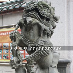 獅子石雕，青石獅雕塑