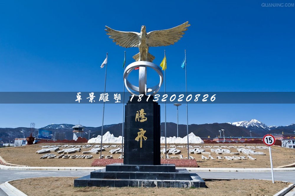 不銹鋼騰飛雕塑,廣場(chǎng)不銹鋼老鷹雕塑