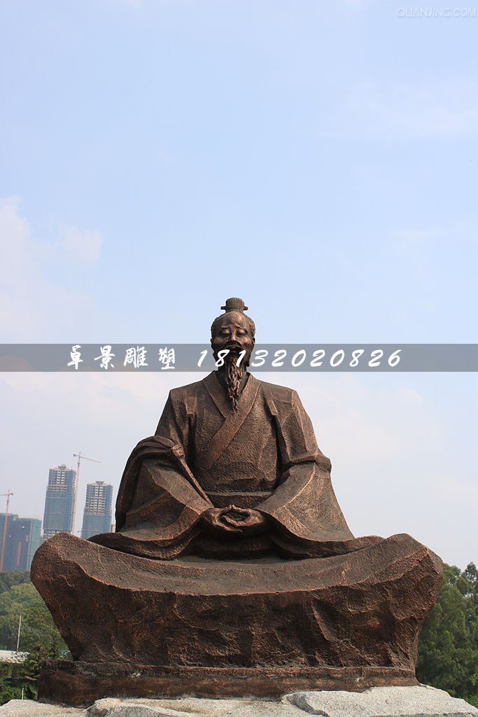 葛洪銅雕，古代醫藥學家銅雕 (1)