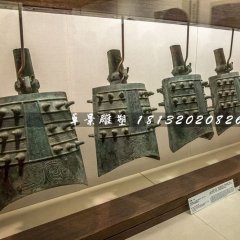 編鐘銅雕,古代樂(lè)器銅雕